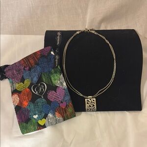 Brighton Scroll Deco Elegant Silver Tone Necklace